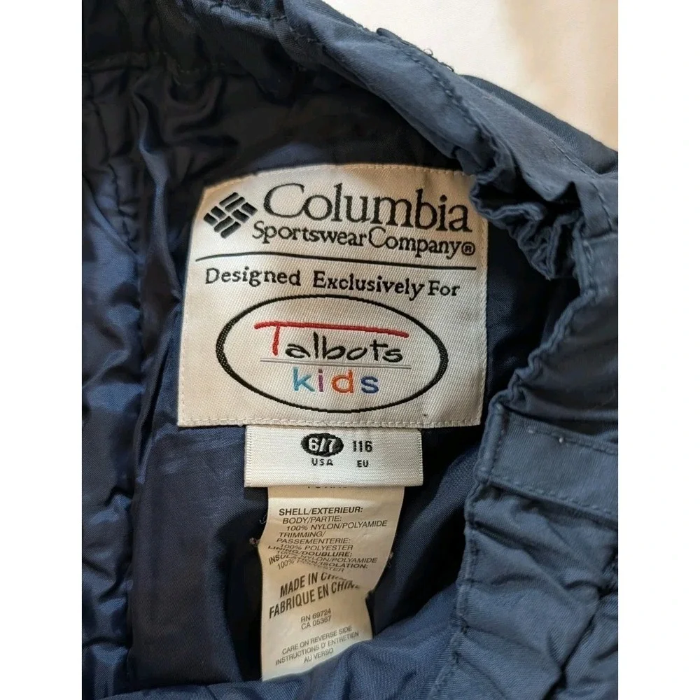 Kids Columbia/Talbots Collaboration‎ Snowboard/Ski Pants Navy Blue Youth 6/7 VTG